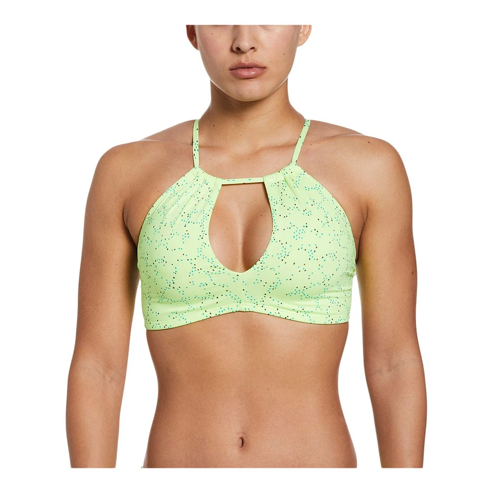 Nike Women's Dots High Neck Bikini Top