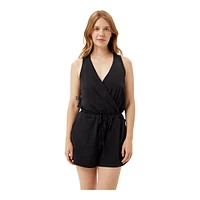 Girlfriend Collective Women's Reset Wrap Romper