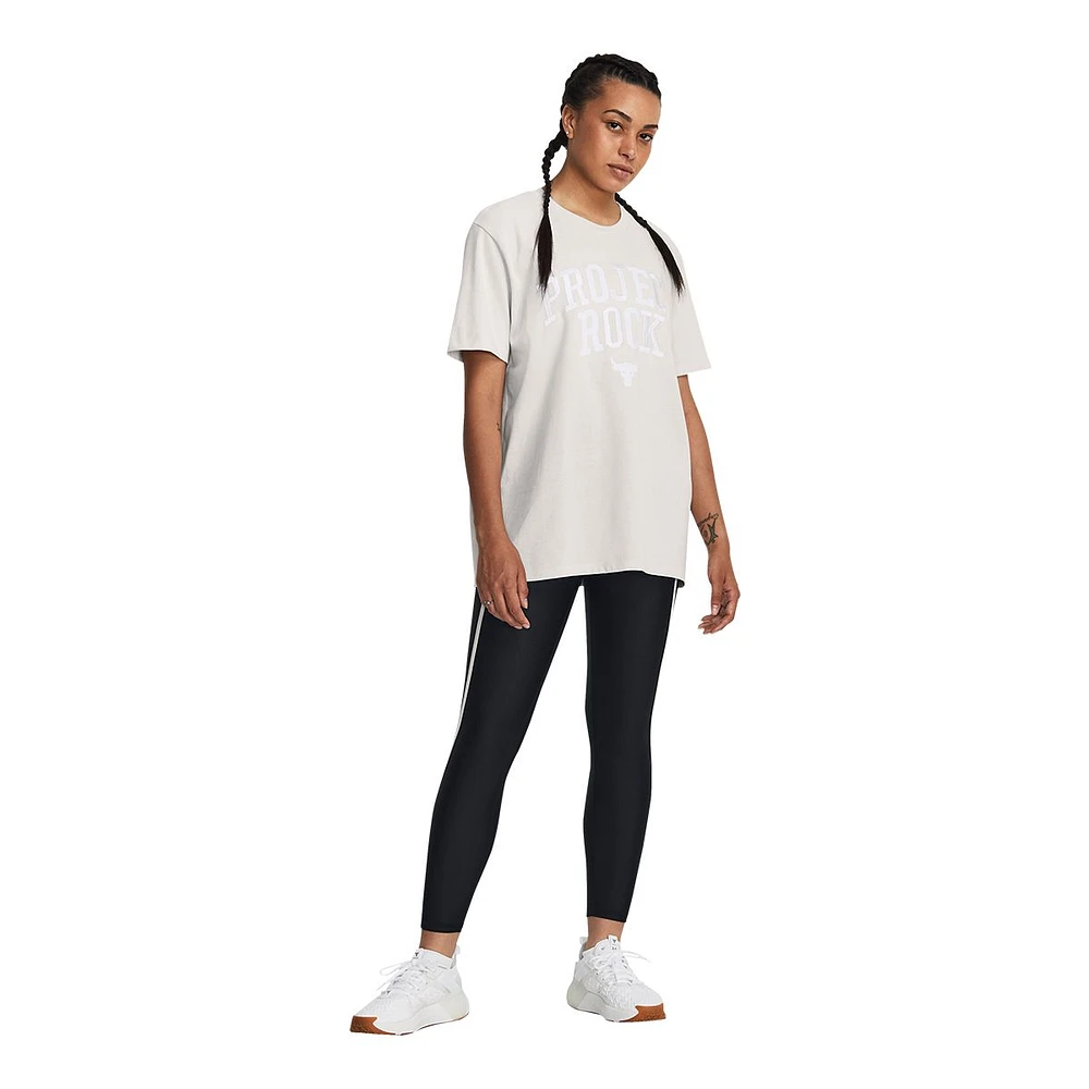 Under Armour Women's Project Rock Heavyweight Campus T Shirt