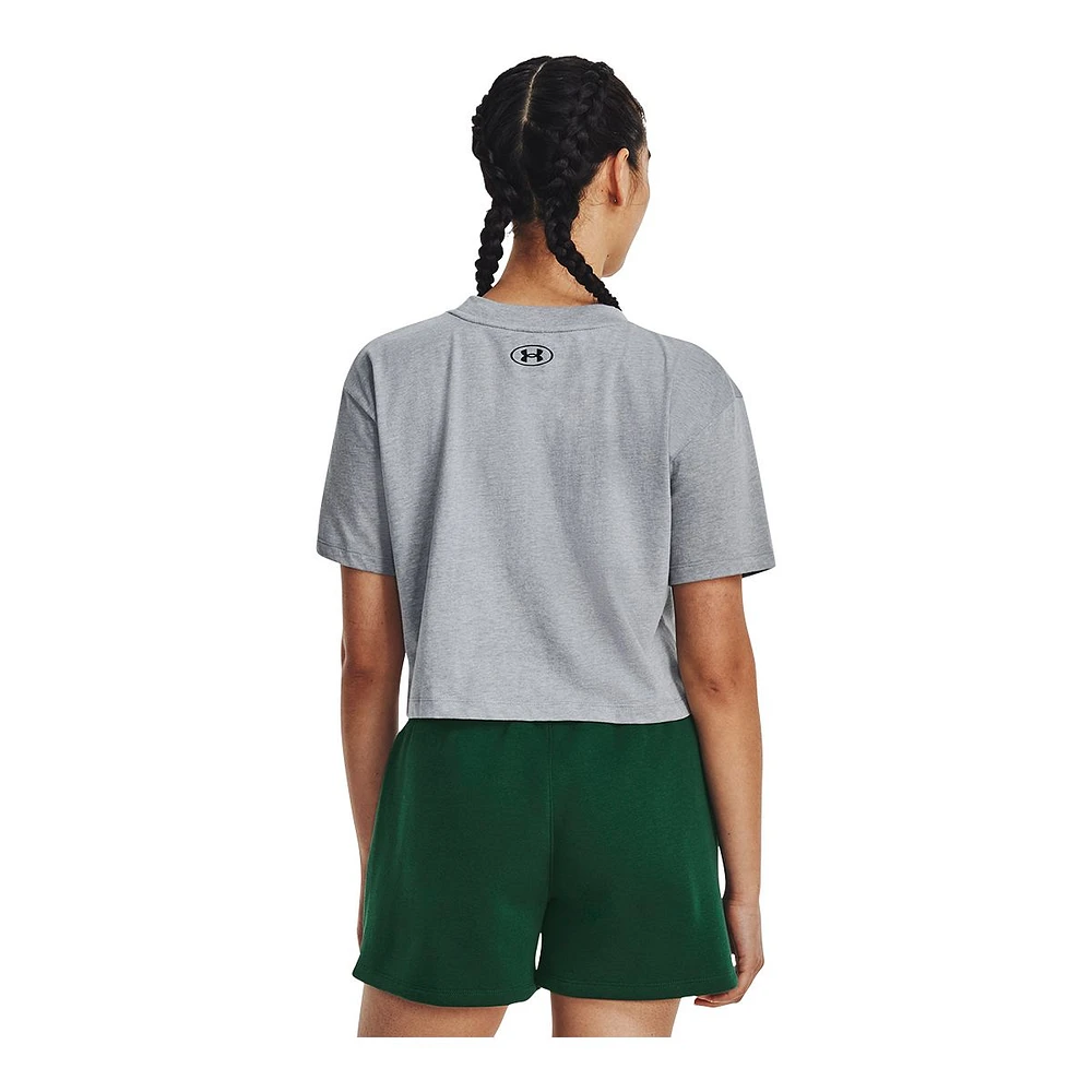 Under Armour Women's Collegiate Crop T Shirt