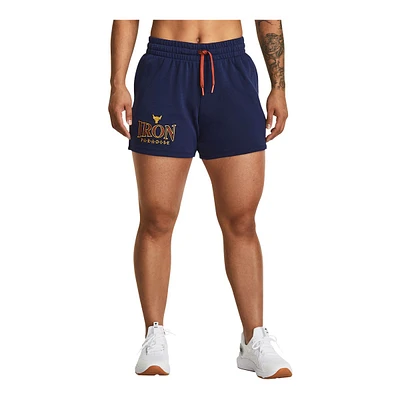 Under Armour Women's Project Rock Everyday Terry Shorts