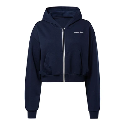 Reebok Women's Rie French Terry Full Zip Hooded Jacket