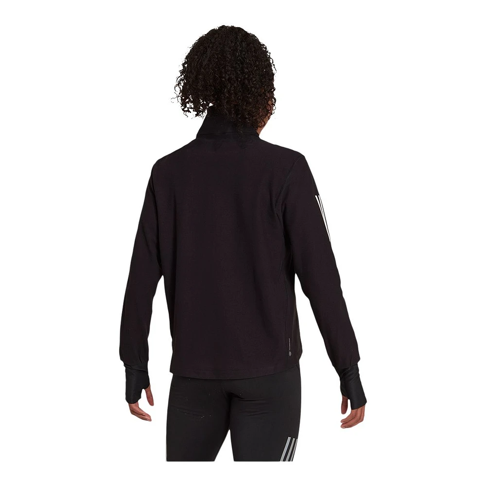 adidas Women's Own The Run 1/2 Zip Long Sleeve Top