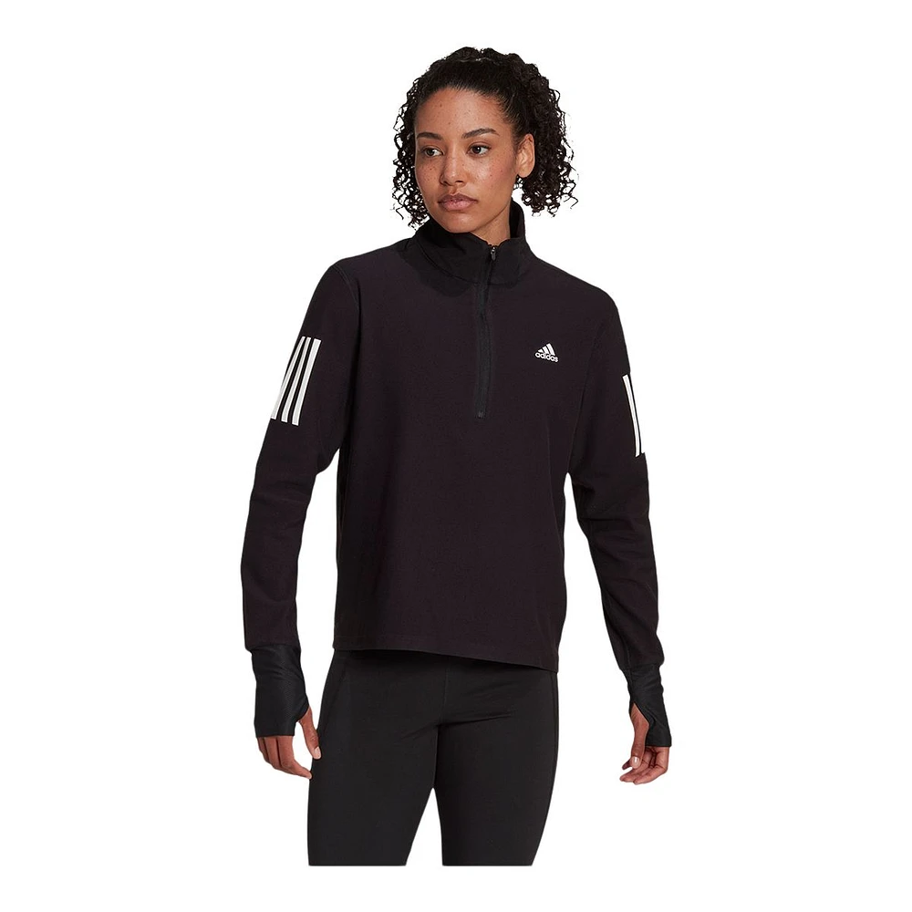 adidas Women's Own The Run 1/2 Zip Long Sleeve Top