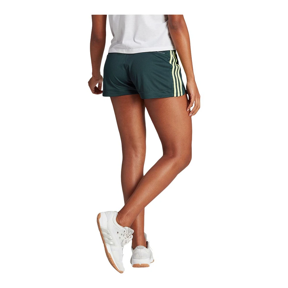 adidas Women's Pacer 3-Stripe Knit Shorts