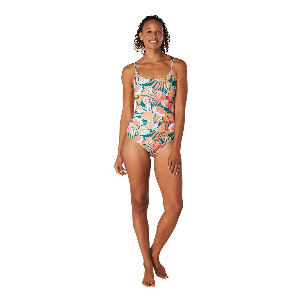 Speedo Women's Double Cross Back One Piece Swimsuit