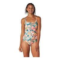 Speedo Women's Double Cross Back One Piece Swimsuit