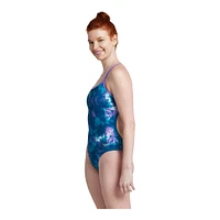 Speedo Women's Printed One Back Swimsuit