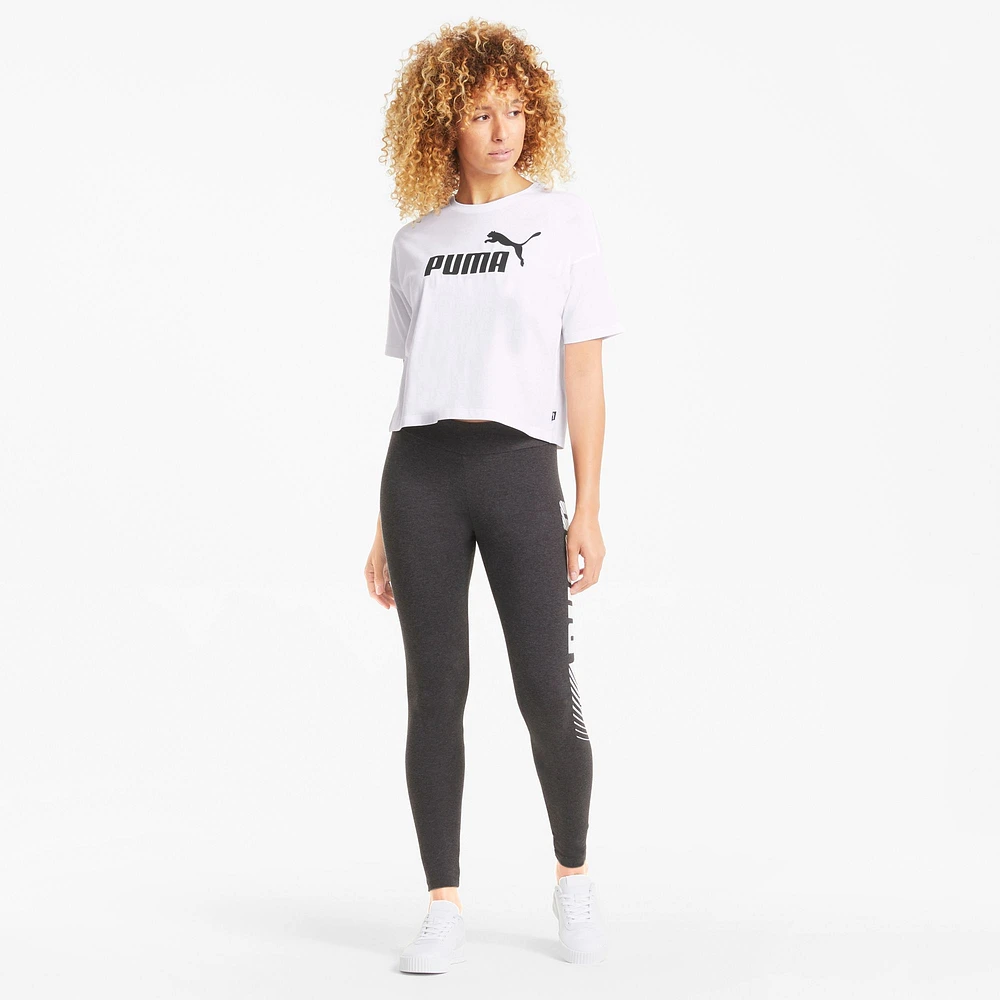 PUMA Women's Essentials Cotton Crop T Shirt, Relaxed Fit