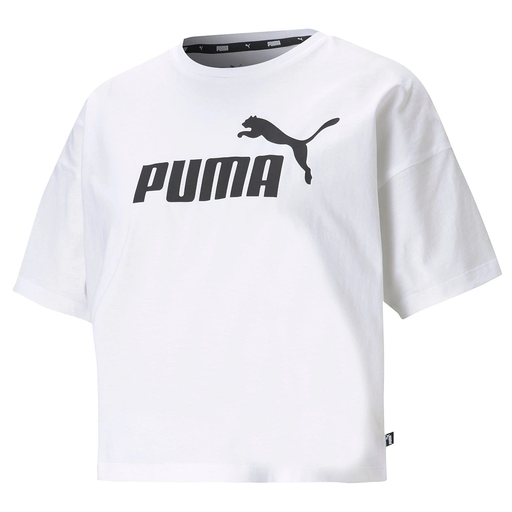 PUMA Women's Essentials Cotton Crop T Shirt, Relaxed Fit