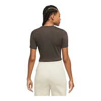 Nike Women's Essentials Slim Cropped LBR T Shirt