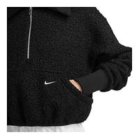 Nike Women's Collection Sherpa 1/2 Zip Long Sleeve Top