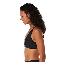 Speedo Women's Solid Mesh Bikini Top