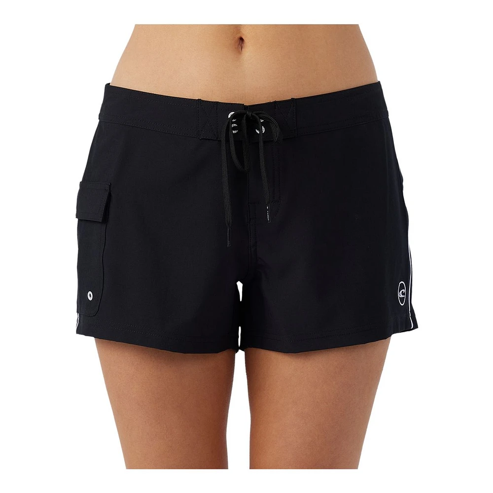 O'Neill Women's Saltwater Solid Stretch Boardshorts