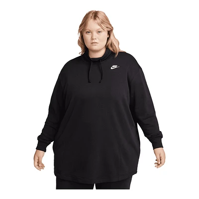 Nike Women's Plus Club Fleece Oversized Mock Sweatshirt