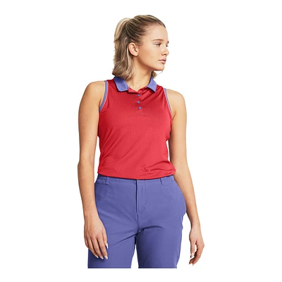 Under Armour Golf Women's Playoff Jacquard Polo Tank