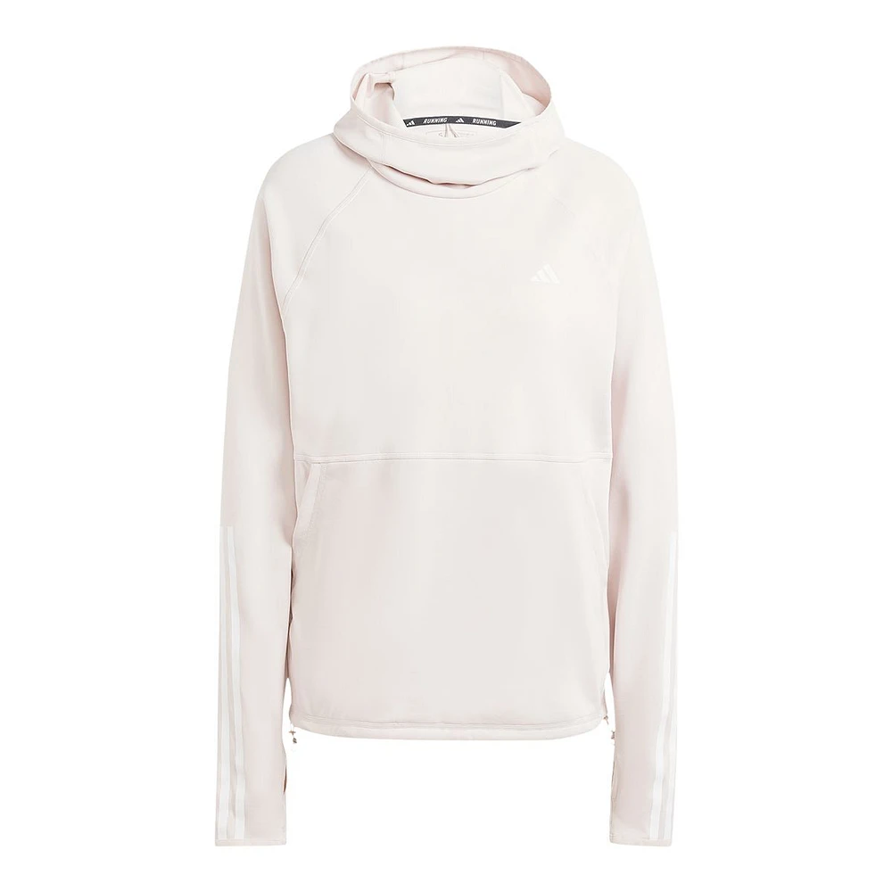 adidas Women's Run Own The 3-Stripe Hoodie