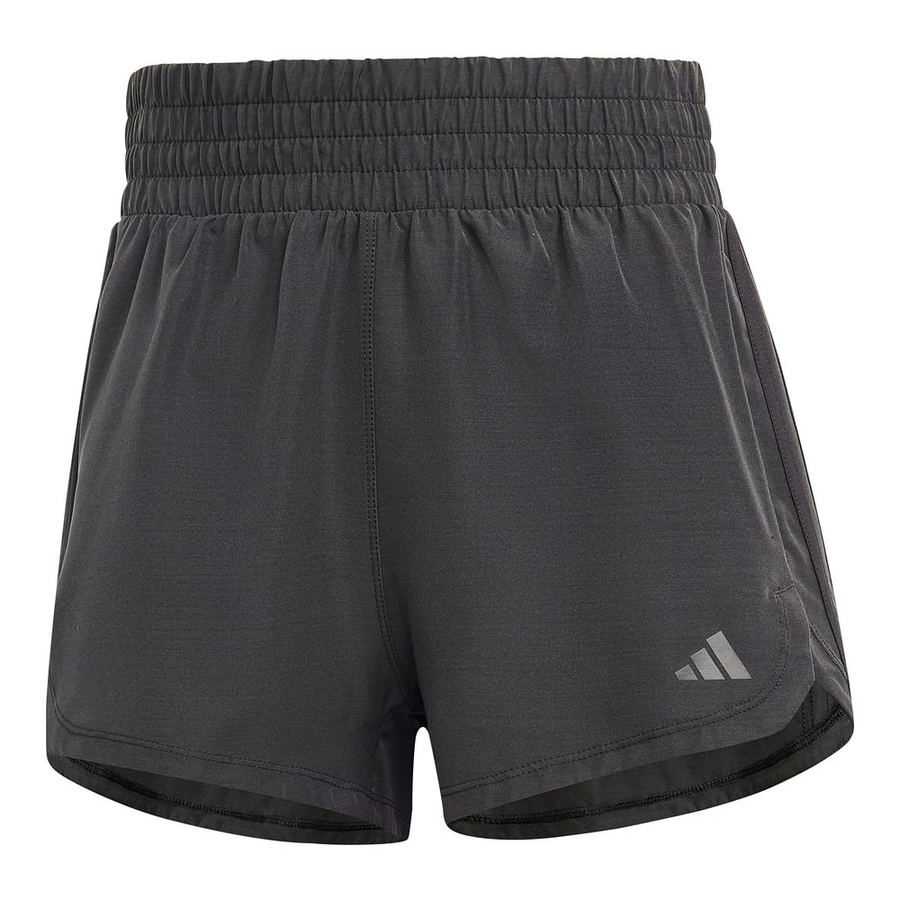 adidas Women's Train Pacer Woven High Rise 5 Inch Shorts