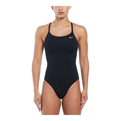 Nike Women's Lace Up Back One Piece Swimsuit