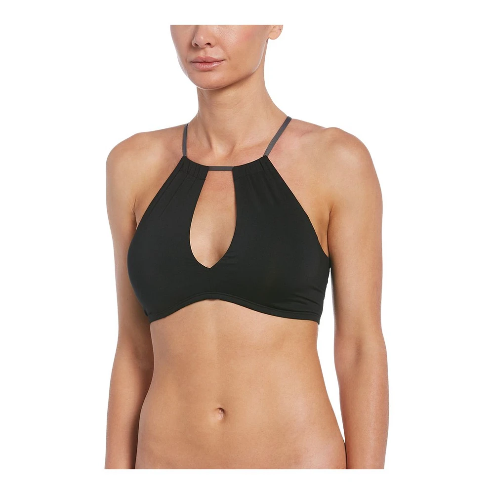 Nike Women's Lace Up High Neck Bikini Top