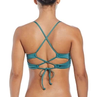 Nike Women's Lace Up High Neck Bikini Top