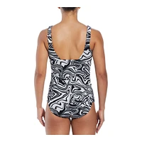 Nike Women's Swirl Scoop Neck Tankini