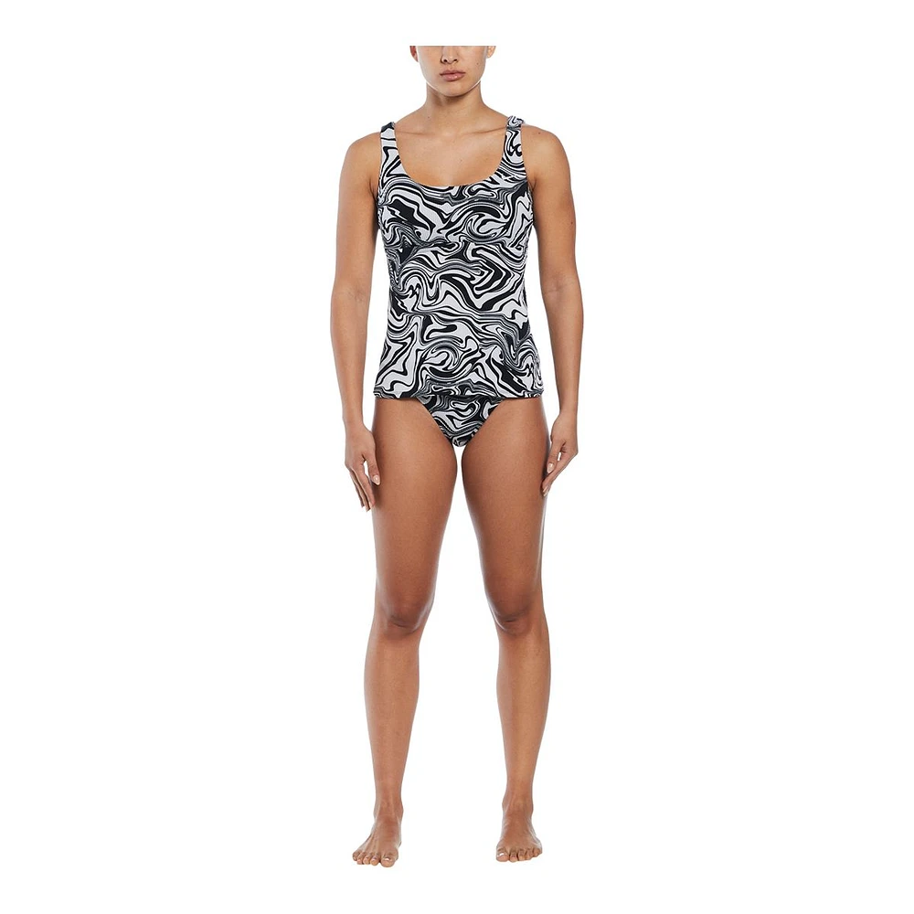 Nike Women's Swirl Scoop Neck Tankini