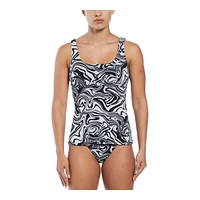 Nike Women's Swirl Scoop Neck Tankini