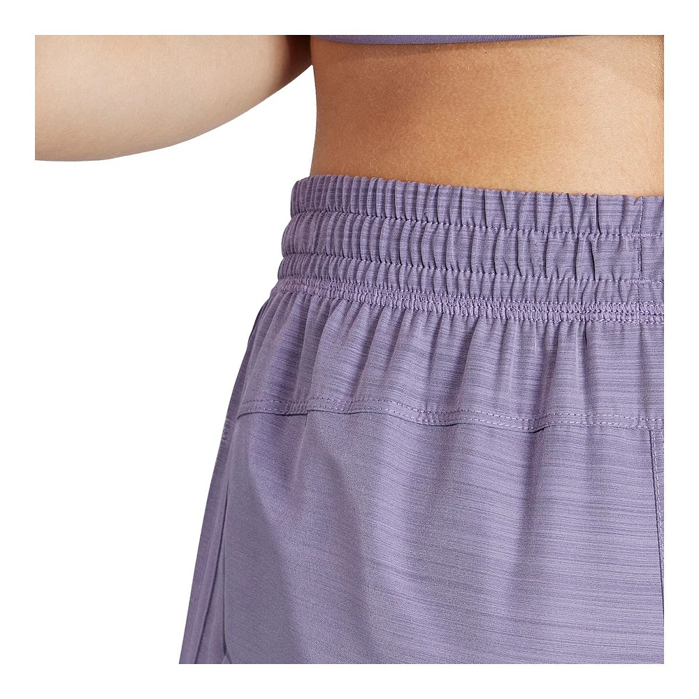 adidas Women's Heather Woven Pacer Shorts