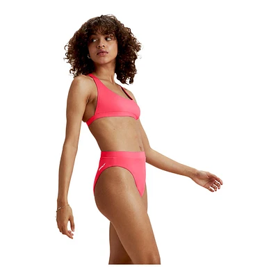 Speedo Women's Fluente Solid High Waist Bottom