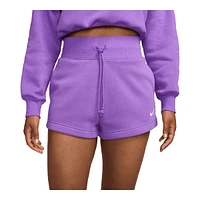 Nike Women's Phoenix Fleece High-Rise Shorts