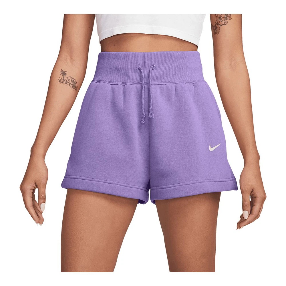 Nike Women's Phoenix Fleece High-Rise Shorts