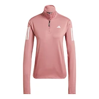 adidas Women's Run OTR Half Zip Long Sleeve Top