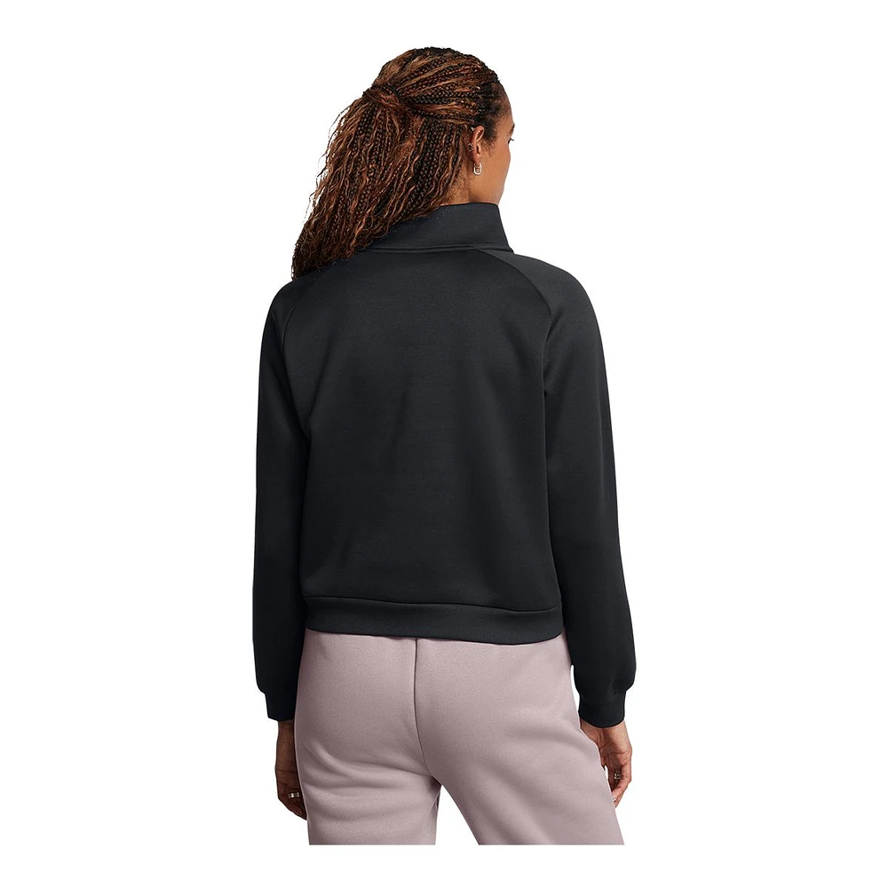 Under Armour Women's Fleece Pro Half Zip Long Sleeve Top