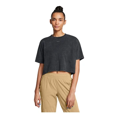 Under Armour Women's Wash Logo Boxy Crop T Shirt