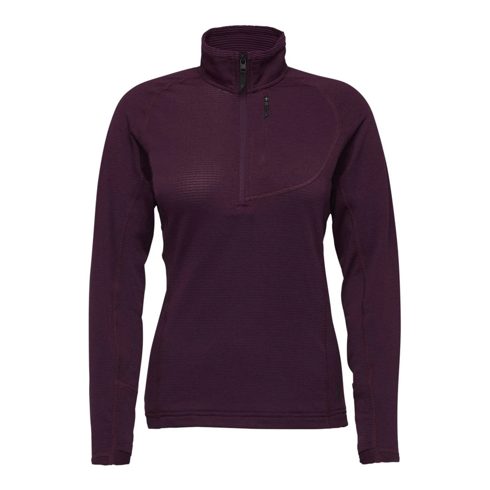 Black Diamond Women's Coefficient LT 1/4 Zip Pullover Top