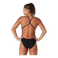 Speedo Women's Endurance Plus Solid One Piece Swimsuit