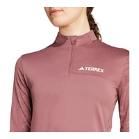 adidas Women's Terrex Multi Half Zip Long Sleeve T Shirt