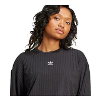 adidas Originals Women's Essentials Ribbed Long Sleeve Shirt