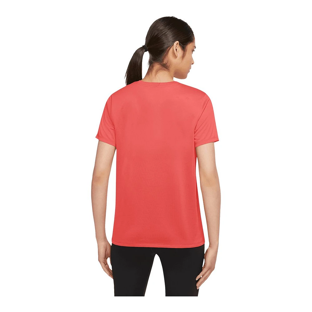 Nike Women's Legend RLGD LBR T Shirt, Relaxed Fit, Dri-FIT