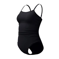 Speedo Women's Adjust Solid Shirred One Piece VAR Swimwear