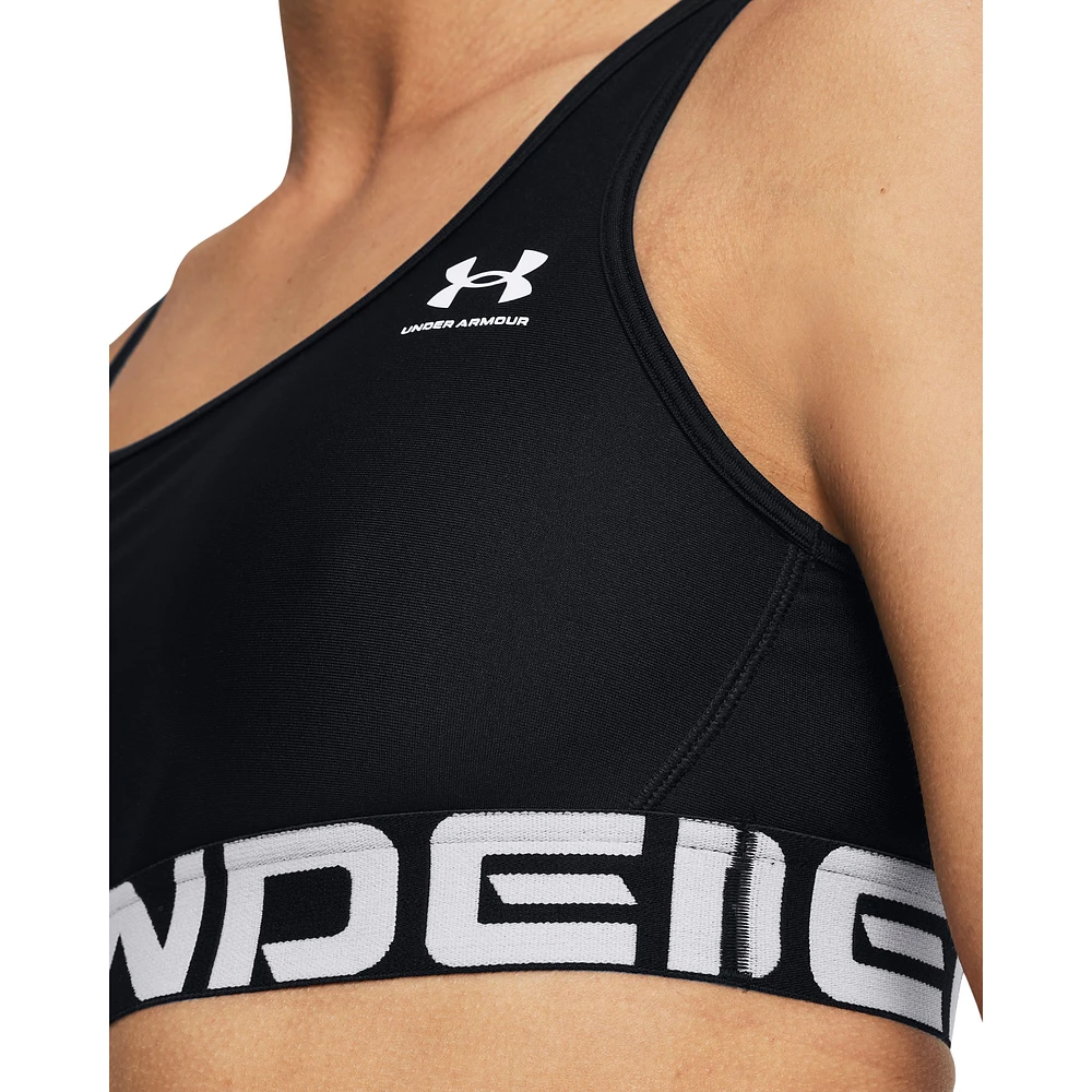 Under Armour Women's UA HeatGear© Mid Branded Sports Bra