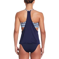 Nike Women's Off Stripe Layered Tankini Top