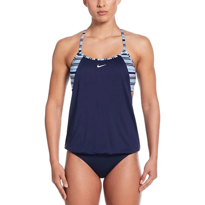 Nike Women's Off Stripe Layered Tankini Top