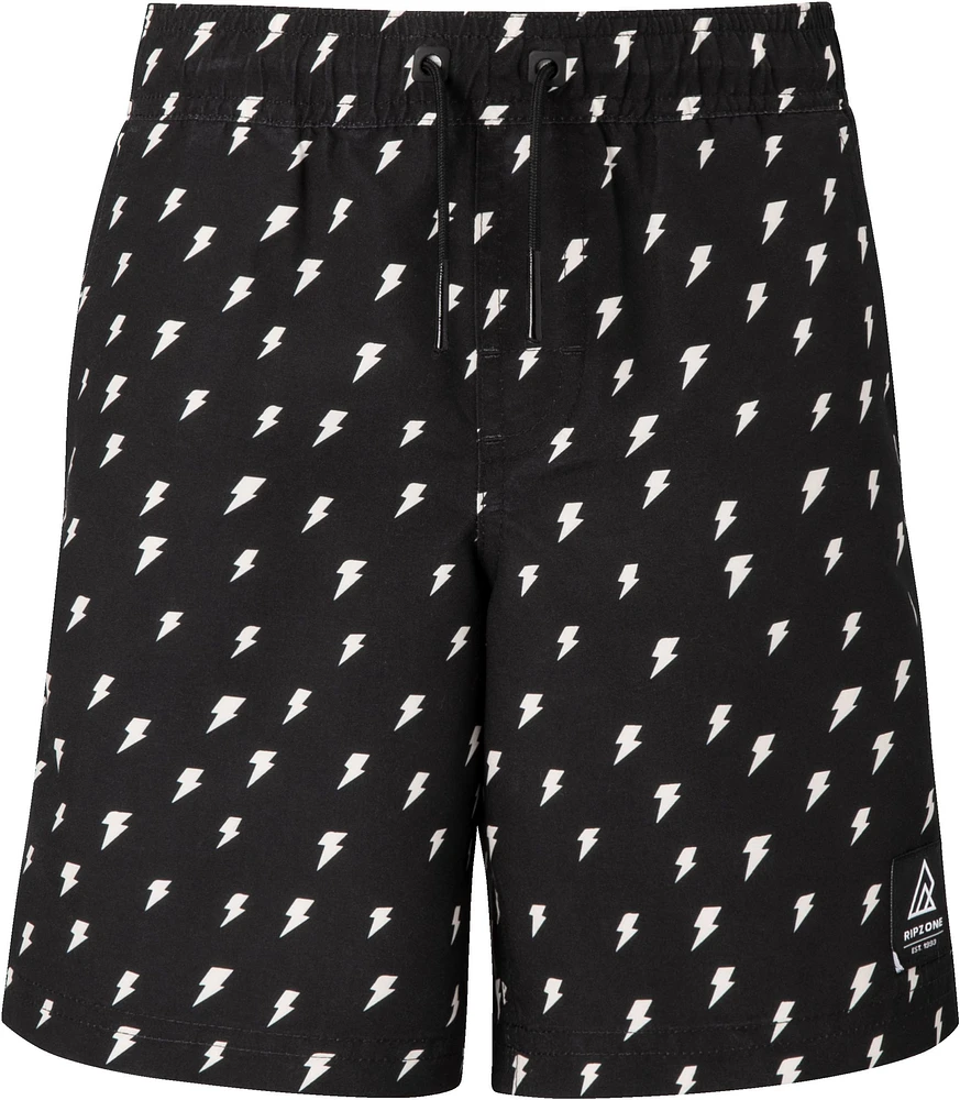 Ripzone Boys' Raith Printed Swim Trunks