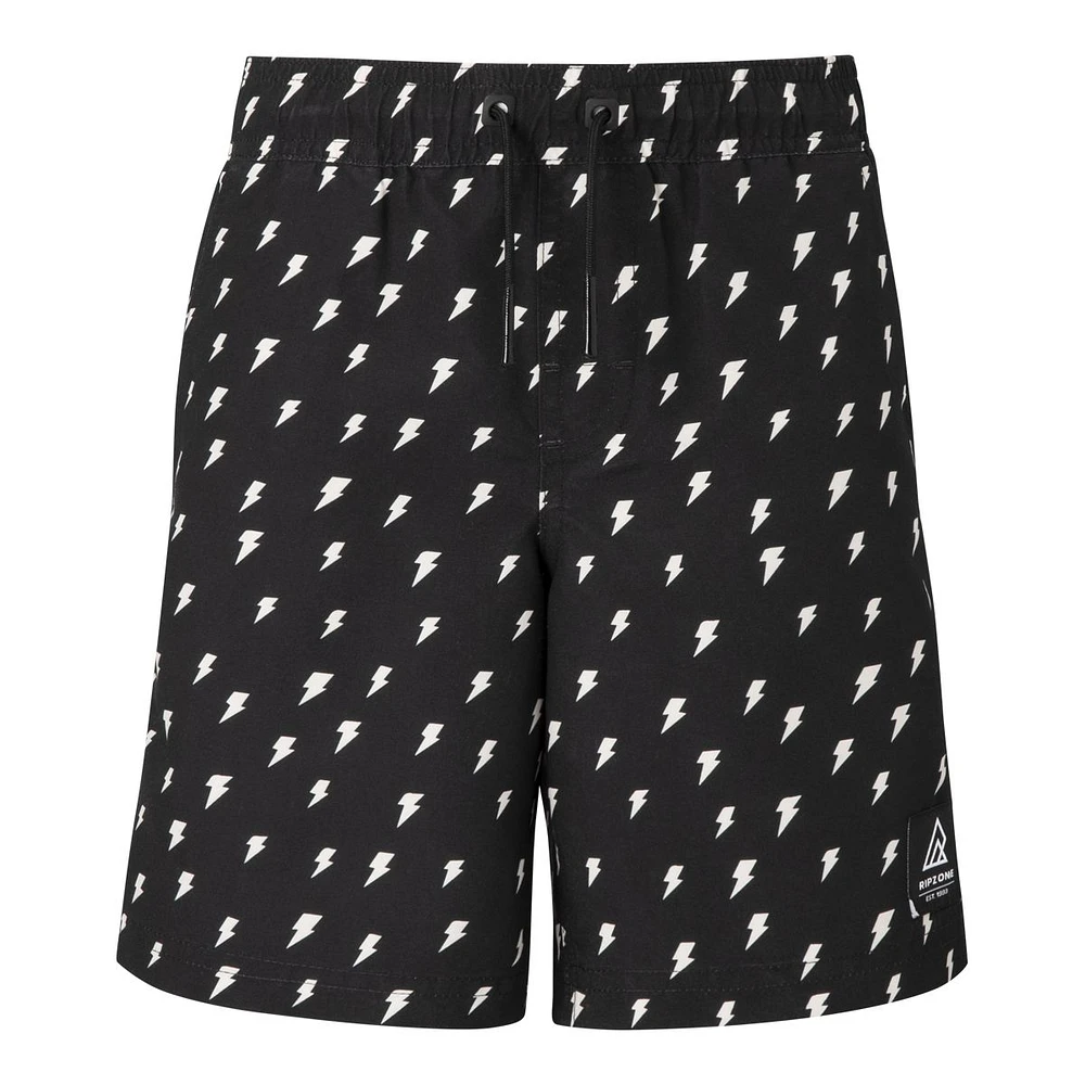 Ripzone Boys' Raith Printed Swim Trunks