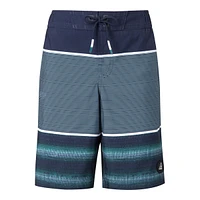 Ripzone Boys' Sproat Striped Swim Trunks