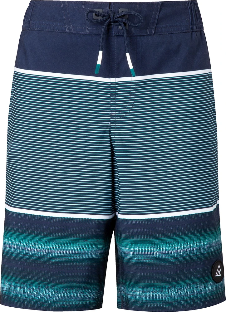 Ripzone Boys' Sproat Striped Swim Trunks