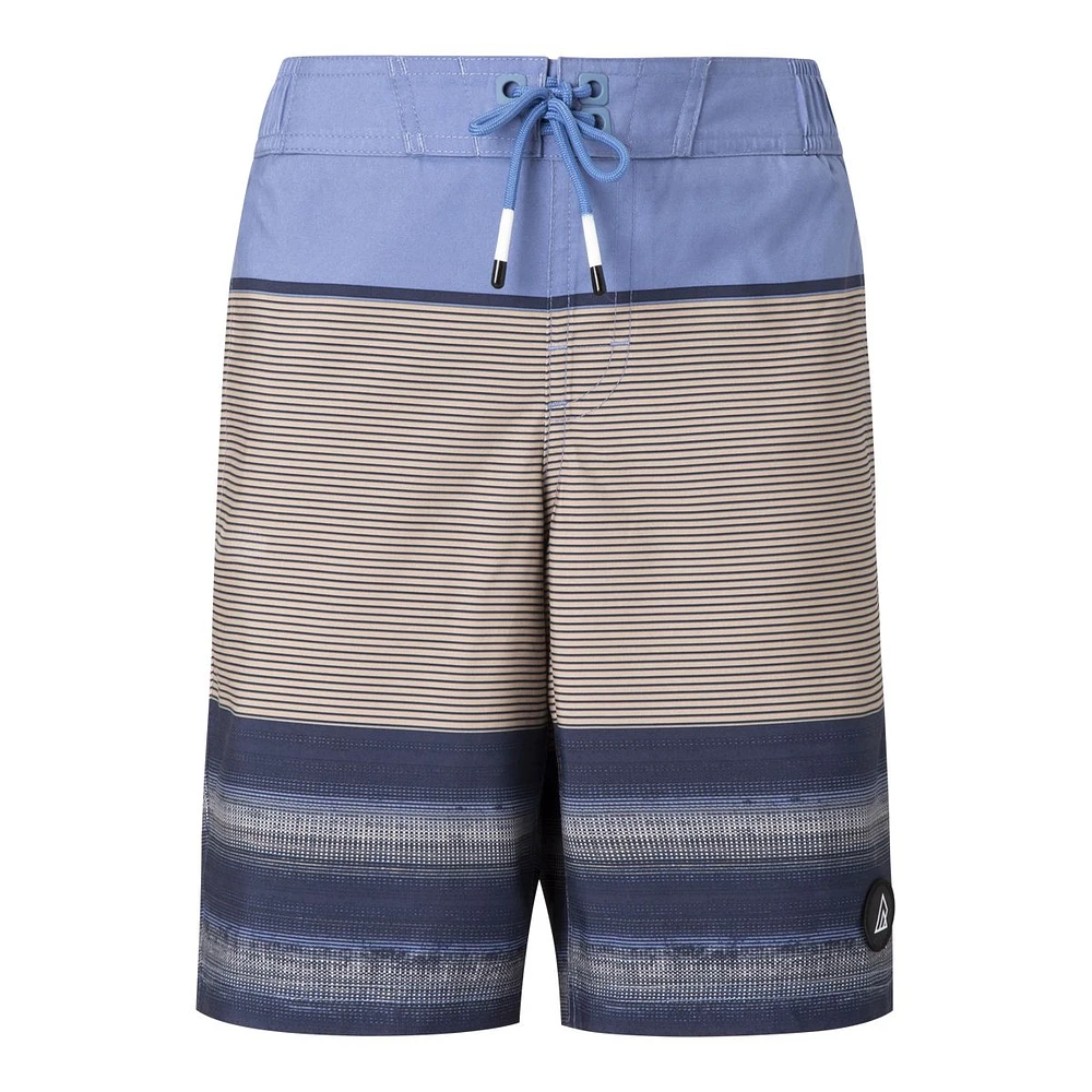 Ripzone Boys' Sproat Striped Swim Trunks