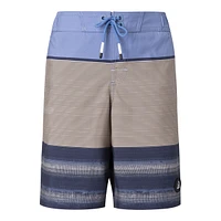 Ripzone Boys' Sproat Striped Swim Trunks